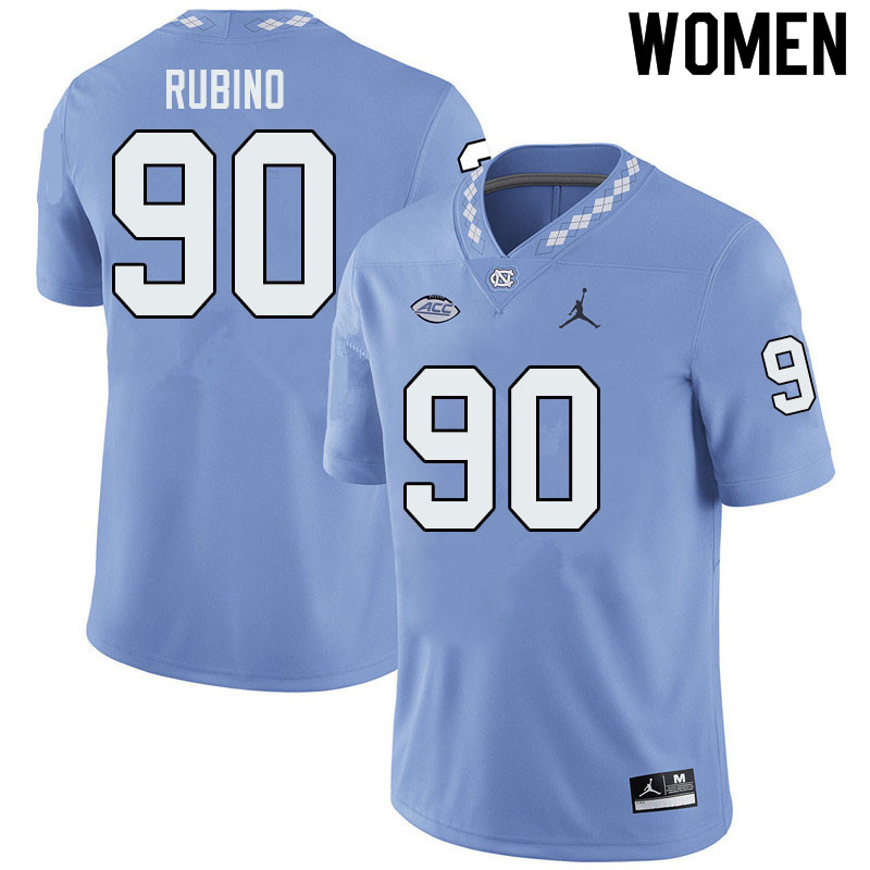 Jordan Brand Women #90 Michael Rubino North Carolina Tar Heels College Football Jerseys Sale-Blue